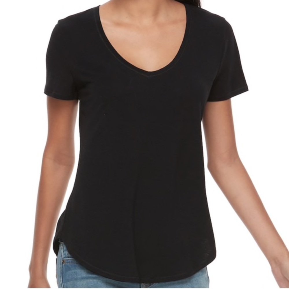 SO Perfect Scoop Neck T-Shirt